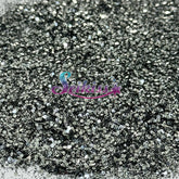 Black Lace Metallic Small Glitter - Black Glitter / Silver Glitter